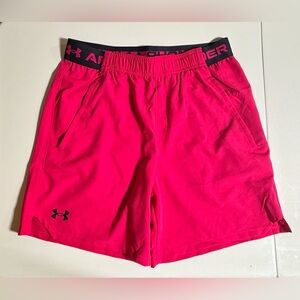 Under Armour Bright Pink Men's Athletic Shorts